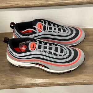 Nike AirMax 97 Wolf Grey Radiant Red - Brand New No Box